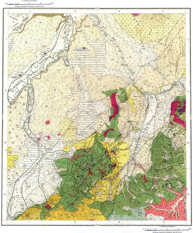 Государственная геологическая карта России. Лист N-57-X.